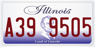 IL license plate A399505