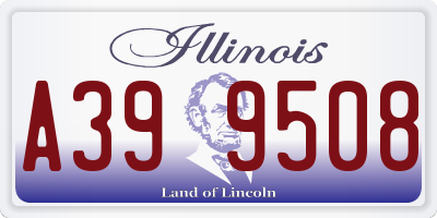 IL license plate A399508