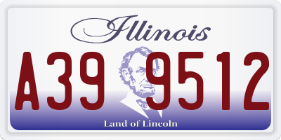 IL license plate A399512
