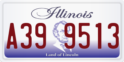 IL license plate A399513