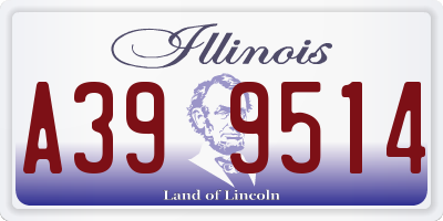 IL license plate A399514