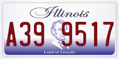 IL license plate A399517