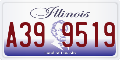 IL license plate A399519