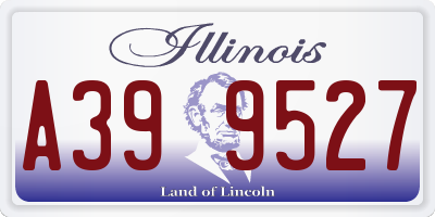 IL license plate A399527