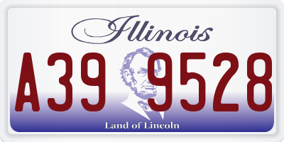 IL license plate A399528