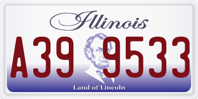IL license plate A399533