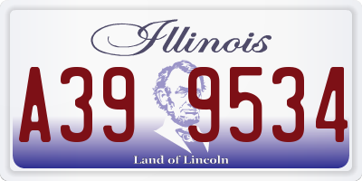 IL license plate A399534