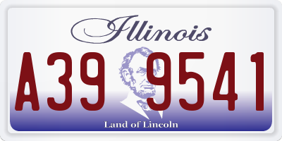 IL license plate A399541