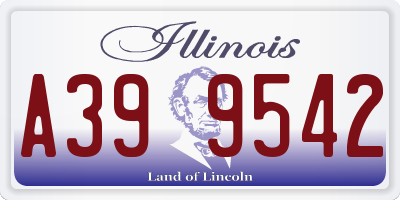 IL license plate A399542