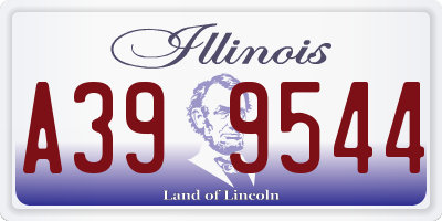 IL license plate A399544