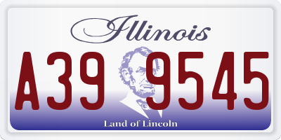 IL license plate A399545