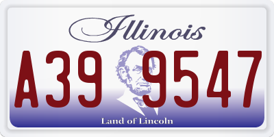 IL license plate A399547