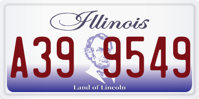IL license plate A399549