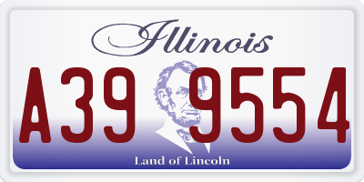 IL license plate A399554