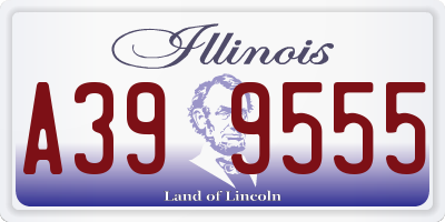 IL license plate A399555