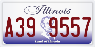 IL license plate A399557