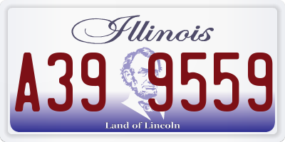 IL license plate A399559