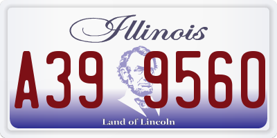 IL license plate A399560