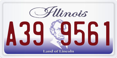 IL license plate A399561