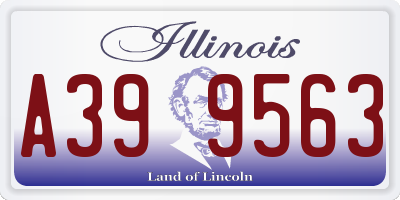 IL license plate A399563