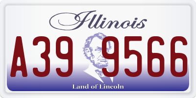 IL license plate A399566