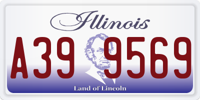 IL license plate A399569