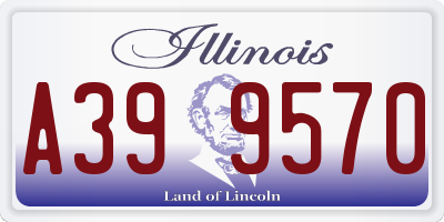 IL license plate A399570