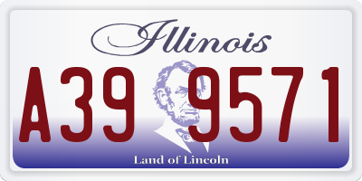 IL license plate A399571
