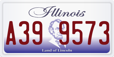 IL license plate A399573