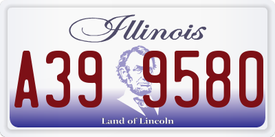IL license plate A399580