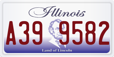 IL license plate A399582