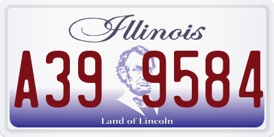 IL license plate A399584