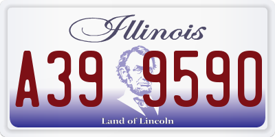 IL license plate A399590