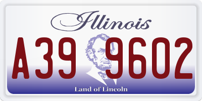 IL license plate A399602