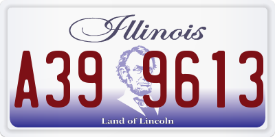 IL license plate A399613