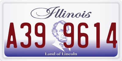 IL license plate A399614