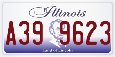 IL license plate A399623