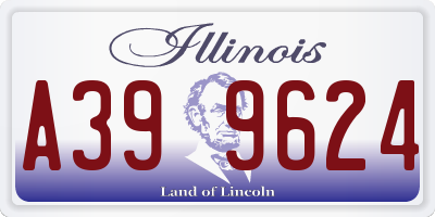 IL license plate A399624