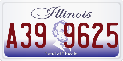 IL license plate A399625