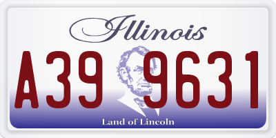 IL license plate A399631