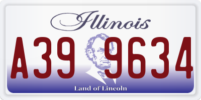 IL license plate A399634