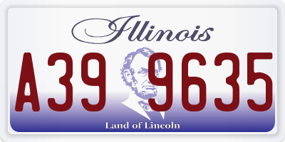 IL license plate A399635