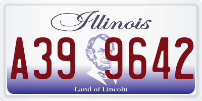 IL license plate A399642