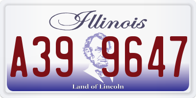 IL license plate A399647