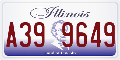 IL license plate A399649