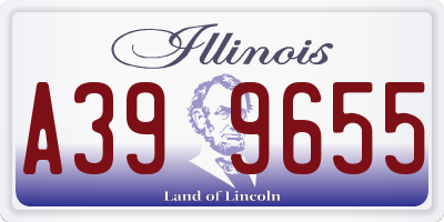 IL license plate A399655