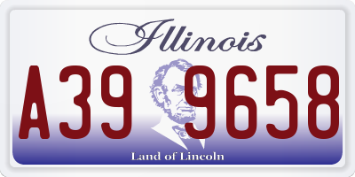 IL license plate A399658