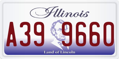 IL license plate A399660