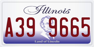 IL license plate A399665