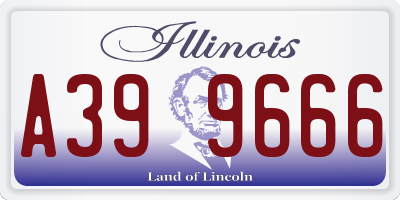 IL license plate A399666